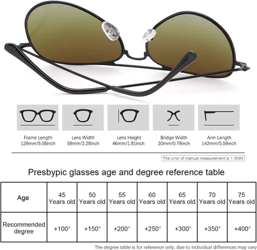 Vista 4 de YIMI 2 pares de lentes de lectura bifocales UV400 para deportes al aire libre, para computadora, bloqueo de luz azul, lentes tintados para hombres