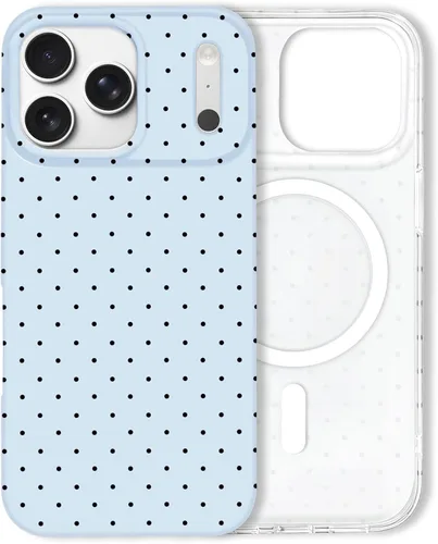 Vista 85 de Hython Funda para iPhone Air, diseño estético de lunares lindos, funda simple de 6.5 pulgadas, delgada, antiarañazos, parachoques de TPU suave, a