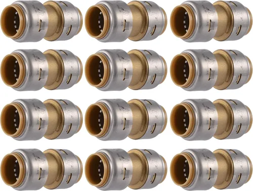Vista 13 de SharkBite Max Acoplamiento de 1 Pulgada, Accesorio de Plomería de Latón de Conexión a Presión, Tubería PEX, Cobre, CPVC, PE-RT, HDPE, UR020A
