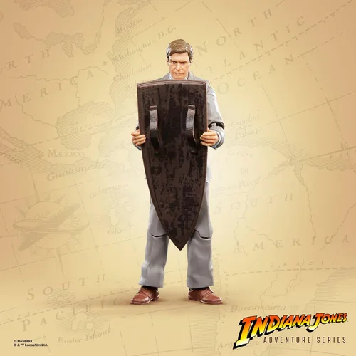Vista 5 de Indiana Jones Adventure Series and the Last Crusade, (Profesor) juguete, figuras de acción de 6 pulgadas, niños a partir de 4 años