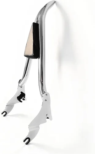 Vista 8 de Barra cromada desmontable para respaldo de pasajero, almohadilla trasera para Harley Davidson modelos Touring 2009-2026 Street Glide Road Glide Cromo
