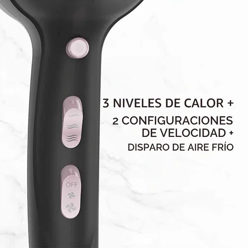 Vista 2 de Secador de pelo de cerámica perlada, Remington AC2015 T Studio Salon Collection, púrpura profunda