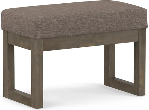 Vista 12 de SIMPLIHOME Milltown - Reposapiés rectangular (26.0 in de ancho) contemporáneo Platino
