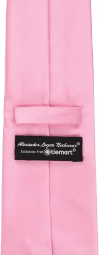 Vista 25 de tiemart Corbata de color sólido para hombre Longitud estándar