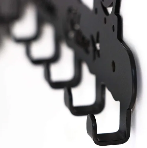 Vista 3 de Deveosa Soporte para Ganchos de Llave para Pared Decorativo - Pequeño Negro Cartel de Bienvenida a Casa para Entrada Carteles Colgantes para Llaves