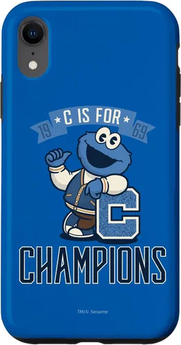 Vista 24 de iPhone 16 Sesame Street Cookie Monster C es para Champions Case