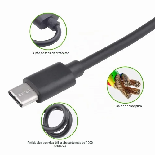 Vista 3 de Sqrmekoko Cable de carga USB tipo C compatible con Redragon K530 K585 K583 K596 K630, Logitech MX Keys Anywhere 3, Keychron K2 K4 K6 K8 C1 C2 y más
