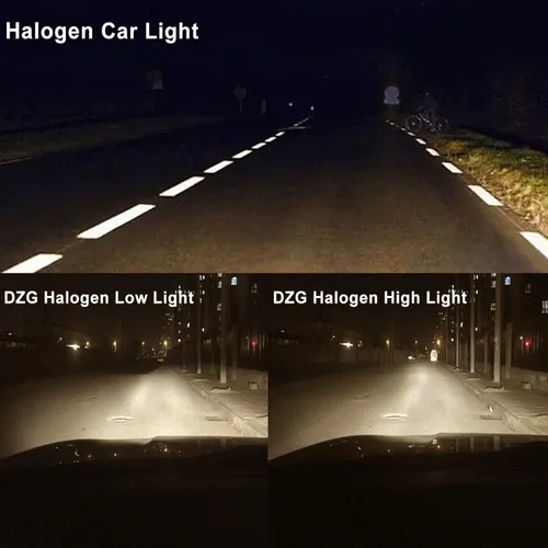 Vista 7 de DZG - Bombillas halógenas para faros delanteros H8 35W PGJ19-1 5500K, color blanco cálido, para haz alto y bajo, bombillas para niebla, paquete de 2