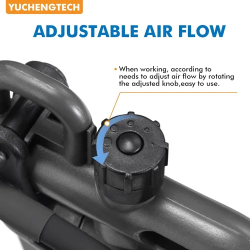 Vista 6 de YUCHENGTECH Pistola de aire ionizante mejorada 7KV Pistola de aire antiestática Eliminador estático Ionizador antiestático+generador de alto voltaje