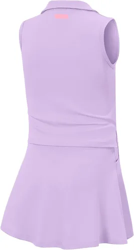 Vista 2 de LIONJIE Vestido de tenis y golf para niñas, sin mangas, con bolsillos, pantalón deportivo y camiseta sin mangas