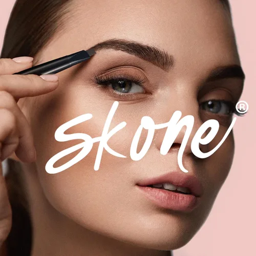 Vista 5 de Skone Cosmetics The Original Brow Wand - Lápiz de cejas con cepillo, retráctil de doble cara, impermeable, de larga duración, lápices de cejas