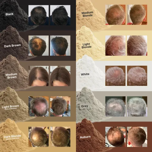 Vista 4 de IMPERIO Fibras de construcción del cabello para adelgazar el cabello, 0.92 oz de fibras capilares de primera calidad para mujeres y hombres