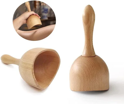 Vista 6 de Herramienta de taza de masaje de madera, terapia de ventosas de madera, herramientas de masaje de terapia de ventosas de madera, herramientas