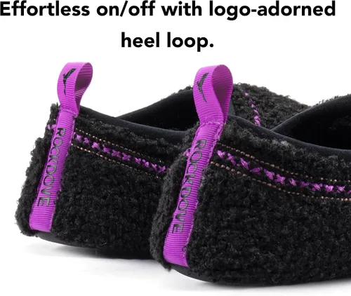 Vista 4 de RockDove Pantuflas Serenity de forro polar con espalda cerrada para mujer