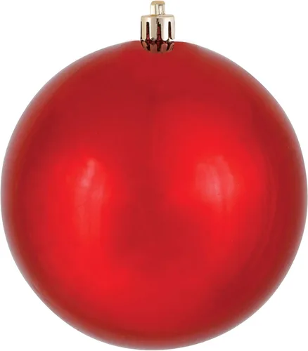 Vista 45 de Vickerman Adorno de bola de Navidad inastillable con acabado de lentejuelas con tapa perforada, 6 por bolsa, 4 pulgadas, color negro