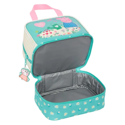 Vista 5 de Portameriendas Peppa Pig Pretty flowers Amarillo Menta 20 x 20 x 15 cm