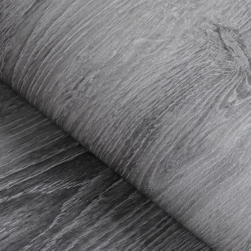 Vista 11 de FunStick Papel de contacto de madera marrón grueso, papel tapiz de madera para despegar y pegar, papel tapiz de madera rústica con grano de madera