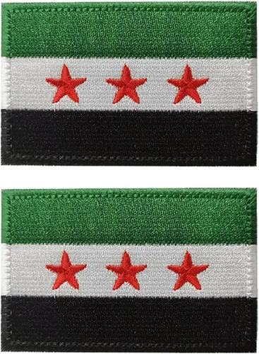 Vista 157 de 2 unidades AliPlus Parches de bandera de Afganistán bordados, parches tácticos militares de moral con gancho y bucle