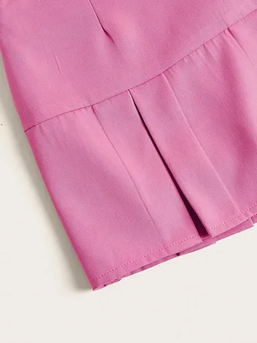 Vista 5 de Verdusa Minifalda plisada con bolsillo frontal para mujer, casual, cintura alta, falda tipo cargo