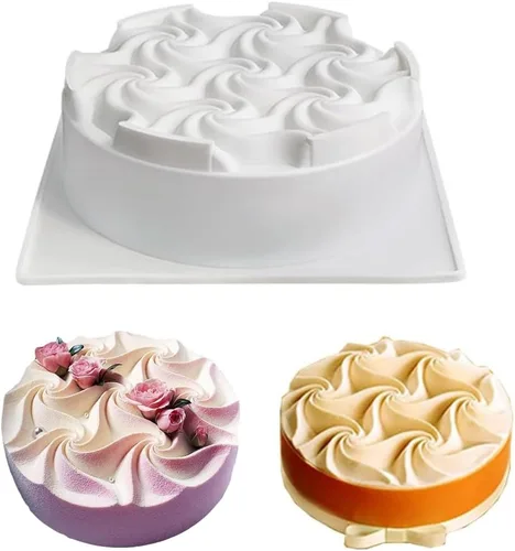 Vista 6 de Molde de silicona para pastel de mousse francés de una sola flor, crisantemo, girasol, dona, pastel, barra de jabón de glicerina, molde de silicona