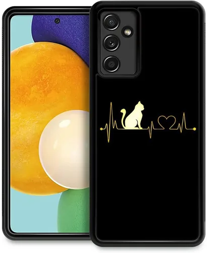 Vista 40 de ZHEGAILIAN Funda compatible con Samsung Galaxy A14 5G, antideslizante, de poliuretano termoplástico suave, a prueba de golpes, compatible con Gato