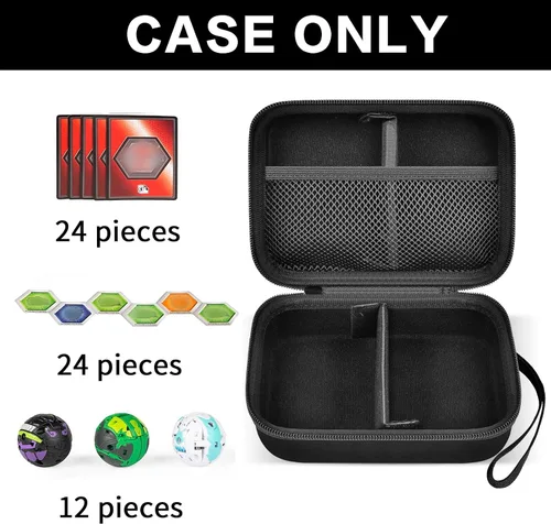 Vista 2 de Funda compatible con Bakugan para Baku Gear Pack, organizador de juguetes, almacenamiento para tarjetas Bakucores y figuras de acción ultra