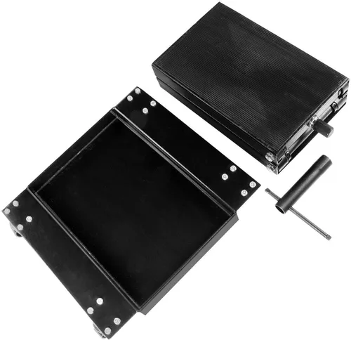 Vista 6 de Stark USA Gato de Tijera Central para Motocicleta Elevador de Piso para Motocicleta Dirt Bike con Carrito de Ruedas Capacidad de 1100 libras Mesa