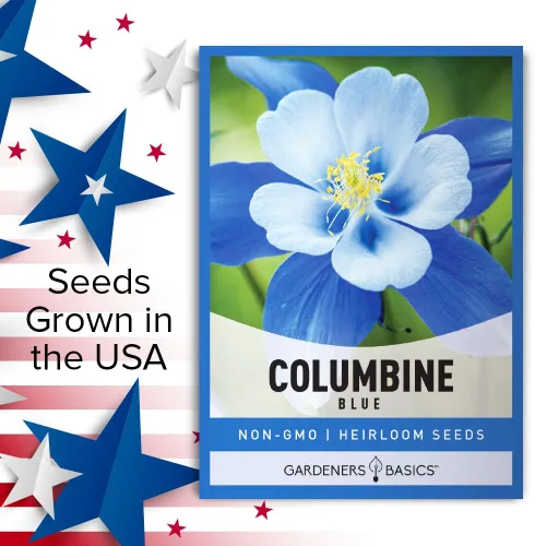 Vista 5 de Gardeners Basics, Blue Columbine Seeds para plantar (Aquilegia Seeds) - Hermosa flor perenne azul para plantar en tu jardín de flores, polinizada