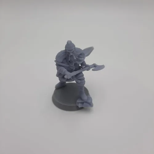 Vista 7 de Guerrero vikingo - RPG - Calabozos y Dragones - DND - Pathfinder - Destino de las norias - Figurita en miniatura (gris/sin pintar) (Bjorn)