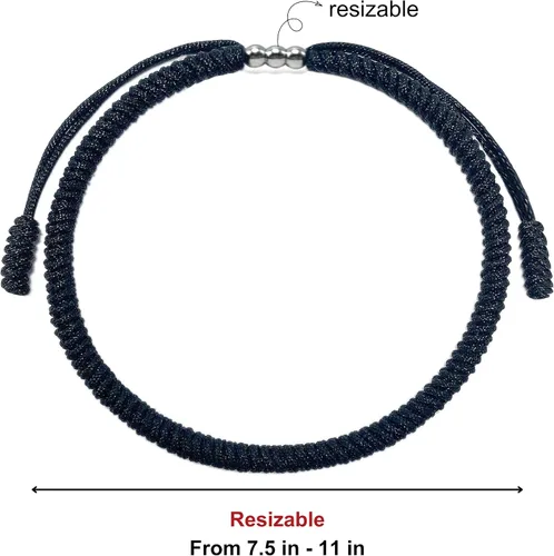 Vista 7 de LAMIBEE Pulsera Roja de la Suerte, Pulsera Roja para Protección, Hilo de Cuerda Trenzada a Mano Roja, Pulsera de Surfista, Pulsera de Muñeca