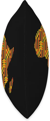 Vista 2 de African Family Kente Clothing for Men women Kids Kente African Pride - Almohada tradicional con diseño étnico de mapa de África, 16 x 16 pulgadas