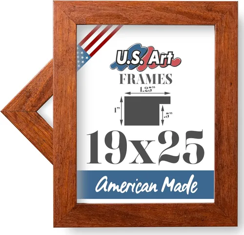 Vista 18 de Marco de fotos de 4 x 6 pulgadas, acabado envuelto suave, plano de 1.25 pulgadas de ancho, bronce oscuro envejecido, 100% madera americana compuesta
