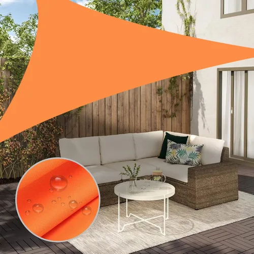 Vista 12 de Neween Toldo Vela, 6'7'' x 6'7'' x 6'7'' Toldo Vela Triangular Impermeable para Patio Jardín Cubierta Pérgola Exterior Toldo Vela 98% Bloqueo UV