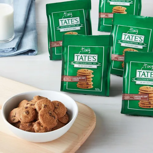 Vista 7 de Tate's Bake Shop Galletas con chispas de chocolate, 50-1 oz Tiny Tate's Cookies