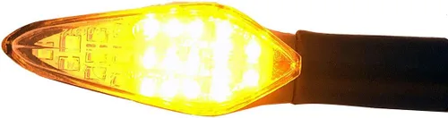 Vista 4 de Señales direccionales secuenciales negras compatibles con intermitentes LED para Kawasaki Ninja H2R 2016