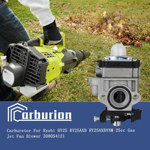 Vista 2 de 308054121 RY25AXB Carburador compatible con para Ryobi RY25 RY25AXB RY25AXBVNM 25cc ventilador de chorro de gas con filtro de aire kit de bujía