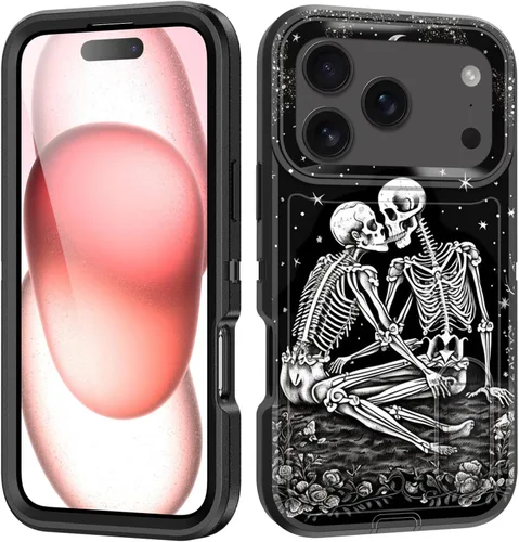 Vista 46 de Funda para iPhone Air con soporte integrado, a prueba de golpes, polvo y caídas, 3 capas, grado militar, funda protectora para iPhone Air de 6.5