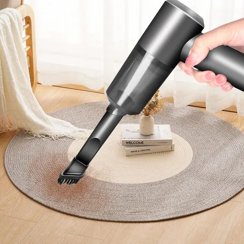 Vista 5 de YUNYILAN Aspiradora de mano inalámbrica, mini aspiradora portátil recargable de alta potencia para limpieza del hogar, la oficina y el automóvil