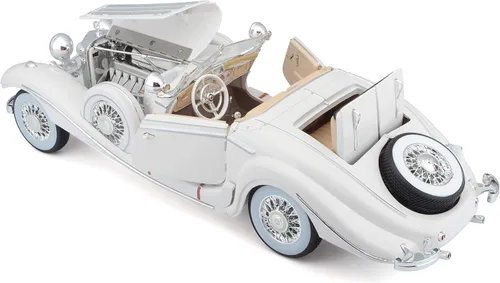 Vista 5 de Maisto 1936 M-B 500 K Type Specialroadster modelo a escala de fundición 1:18.