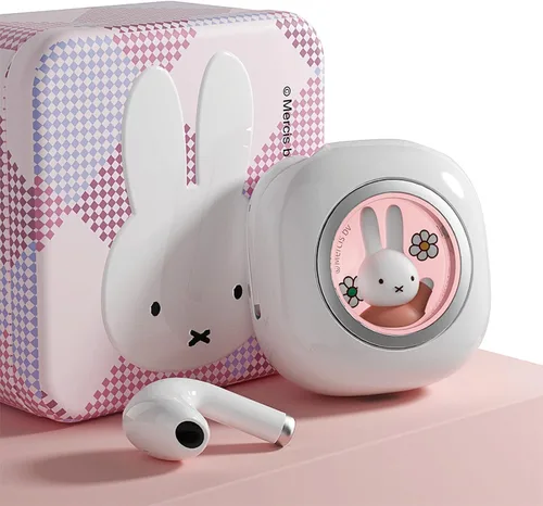 Vista 10 de Auriculares Miffy Bluetooth Inalámbricos (Azul), Auriculares con Cascos IPX5 Resistente al Agua