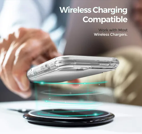 Vista 6 de ORIbox - Funda compatible con iPhone 7 Plus, compatible con iPhone 8 Plus, resistente a prueba de golpes, anticaída, funda transparente