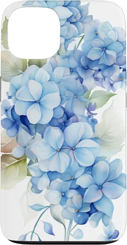 Vista 7 de Funda para iPhone 11 con patrón de acuarela de hortensias