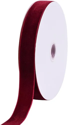 Vista 12 de Bobina de cinta de terciopelo negro de 20 yardas, 1 pulgada