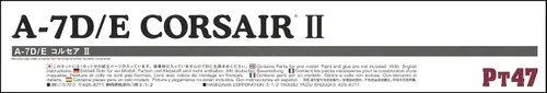 Vista 5 de Hasegawa HAPT47 Modelo A-7D/E Corsair II Escala 1:48