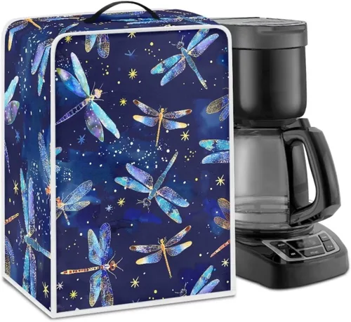 Vista 31 de Cubiertas antipolvo para máquina de café cruzado con bandera estadounidense, para mezclador, máquina de jugo, mantiene la cocina y la oficina