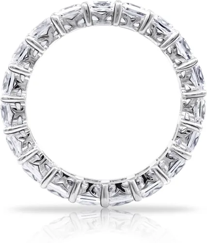 Vista 10 de Amazon Essentials Anillo de plata de ley con corte princesa hecho con circonita cúbica Infinite Elements (anteriormente colección Amazon)