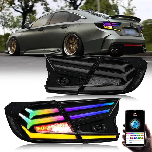 Vista 15 de T T-ABC Nuevas luces compatibles con Honda Accord 2018-2025, LX EX EXL Sport Touring Hybrid Faro delantero delantero de 10ª generación Accesorios
