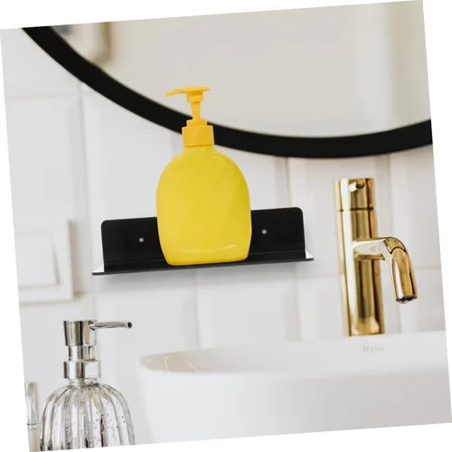 Vista 2 de jojofuny Estantes flotantes de acrílico, estante de pared, soporte para altavoz, estantes colgantes para dormitorio, estante de exhibición montado