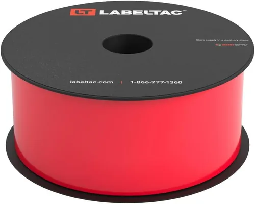 Vista 15 de Suministro de etiquetas LT4/LT4P/LTPX 0.5" x 150' Negro Print Long-Lasting Labels on Durable Water & Chemical Resistant Vinyl - Ideal for a Wide