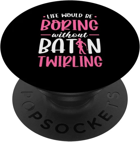 Vista 6 de Gymnastic Cheerleader Majorette Baton Twirlers PopSockets MagSafe PopGrip for iPhone